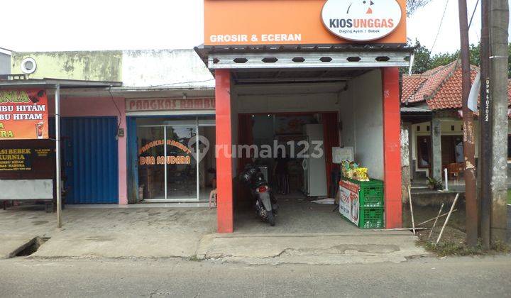 Ruko Pinggir Jalan Daijual Cepat, Hak Milik, Saat Ini Usaha Frozen Food, Pasir Putih Sawangan Depok 1