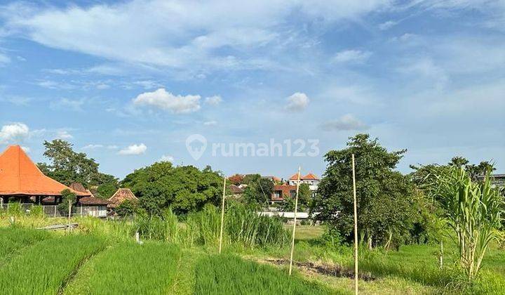 Tanah langka lokasi prime gang Mangga,view sawahdan kali,canggu Bali 1