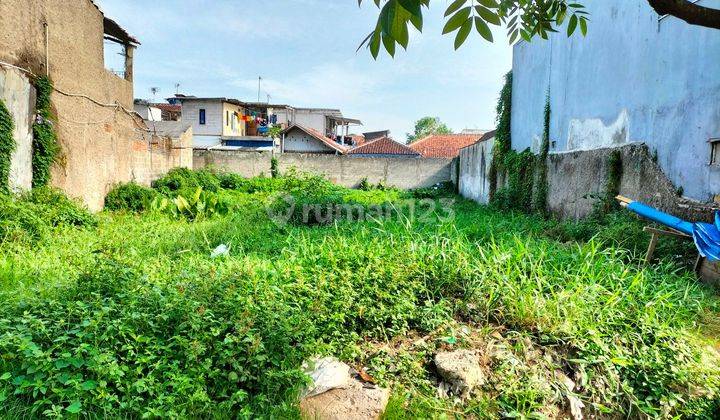 Jual tanah persegi pinggir jalan bebas banjir area ramai jalan 2jalur 1