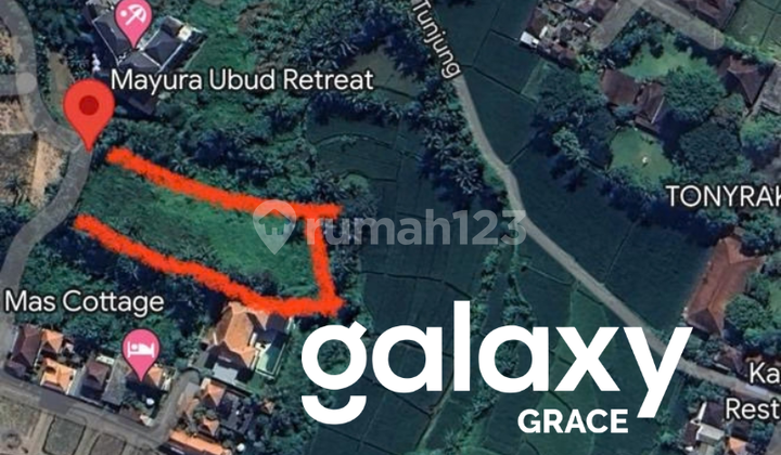 Leasehold Tanah dengan The Best View In Mas Ubud Gianyar - Bali