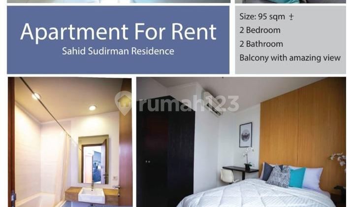 Apartemen Sahid Sudirman Residence 2 Kamar Tidur Bagus Furnished
