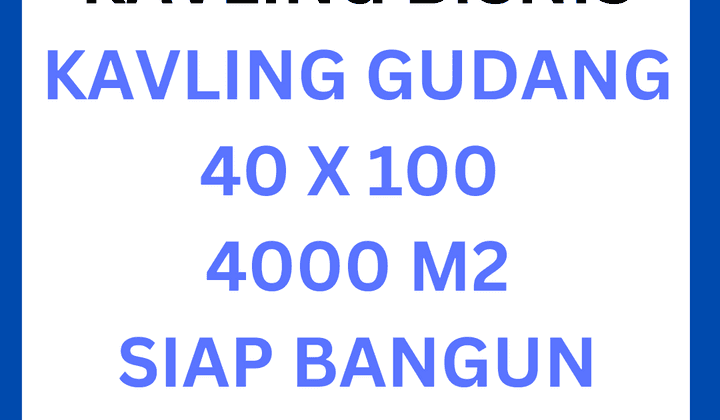 Kavling Gudang di Makassar Siap Bangun Cocok Untuk Invest Usaha  1