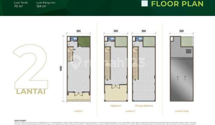 Ruko Emerald Commercial 2 Floors Area 70M 5X14 Scg Summarecon Crown Gading 2