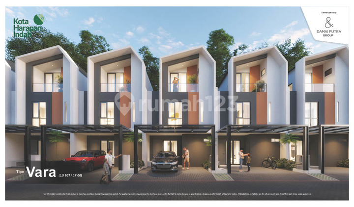 Harga Special  Rumah  6x11 3LT Cluster Navara Harapan Indah