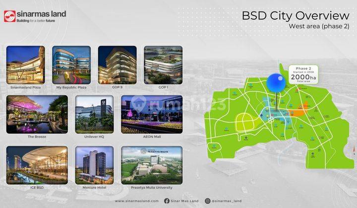 Kavling/tanah kawasan komersil CBD nya BSD city buat Gedung /resto bisa bangun 3-6lantai 2