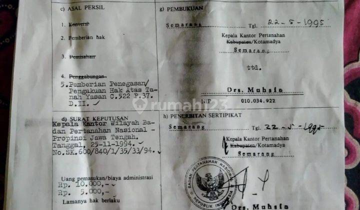 Tanah Tusam Banyumanik Dekat Tembalang Undip  5