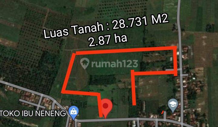 Di Jual tanah dekat Bandara Kertajati Majalengka Jawa Barat luas 2.87 ha Cuma 370rb per meter 1