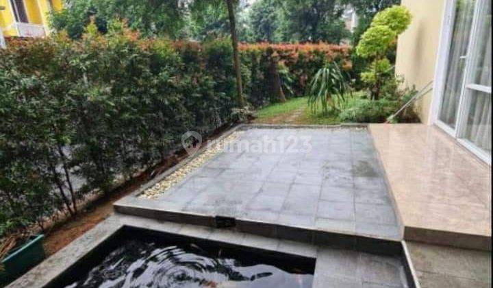 Rumah hook di Delatinos BSD lb 200 4 KT South view ada Taman 1