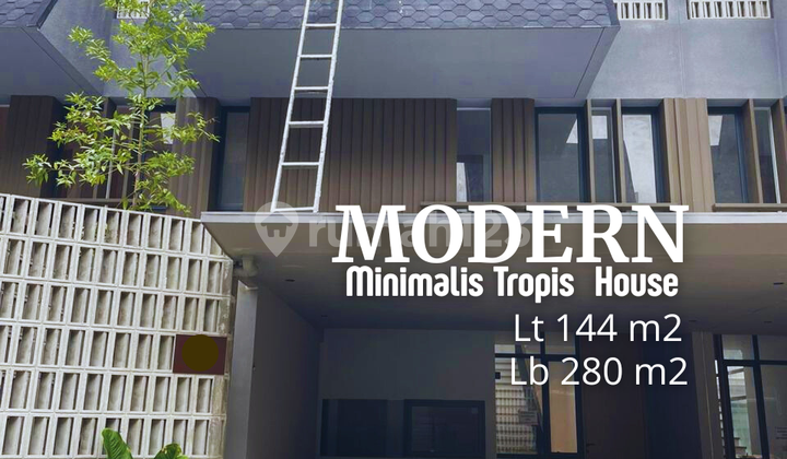 Brand New Pinang Raya Cilandak Modern Tropis House With Rooftop 