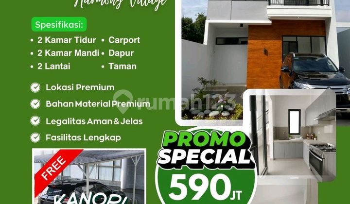 Dijual Rumah Baru 2 Lantai Termurah Se Cipageran Cimahi 2