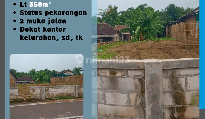 Pekarangan 2 Muka Jalan Dekat Fasum Kebakkramat 1