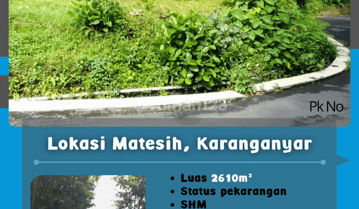 Pekarangan Posisi Hook Simpangan Matesih  1