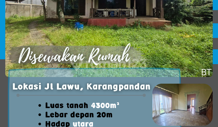 For Rent House on Karangpandan Roadside