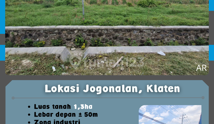 Tanah Zona Industri Jogonalan Klaten 