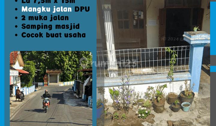 Rumah Pinggir Dua Muka Jalan Kebakkramat  1