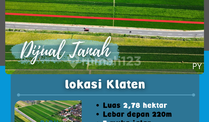 TANAH ZONA KUNING KLATEN 