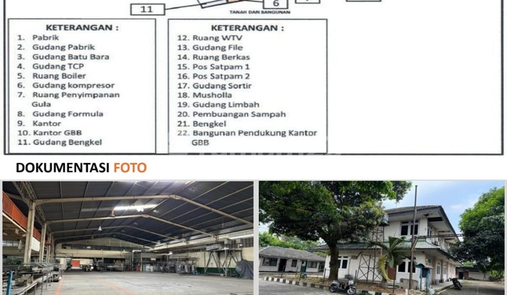 Land, Buildings, and Factory Machinery on Bogor Main Road Land, Buildings, and Factory Machinery on Bogor Main Road