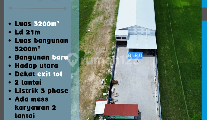 WAREHOUSE WITH MAIN ACCESS TOWARDS THE HIGHWAY