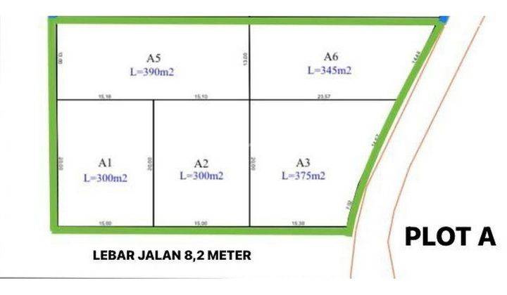  Tanah Kavling di Bingin Dijual freehold Lswi 2