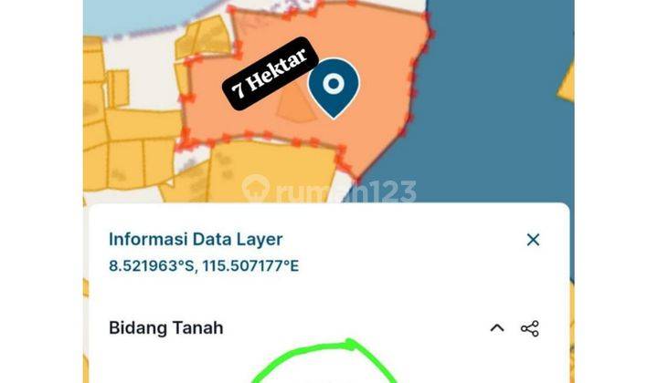  Dijual Harga Miring Tanah Los Tebing Pantai Pasir Putih - LSKHE 2