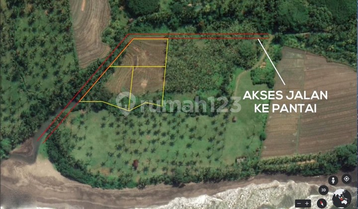  Dijual Tanah di Pantai Balian - Tabanan