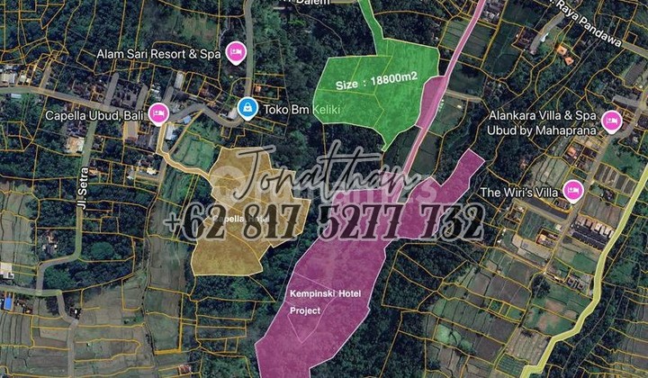 Tanah Investasi Pinggir Sungai Wos Keliki Ubud Bali