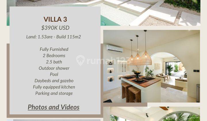  Mediterranean Villas In Pererenan For Sale Freehold Ownership Vsfe 1