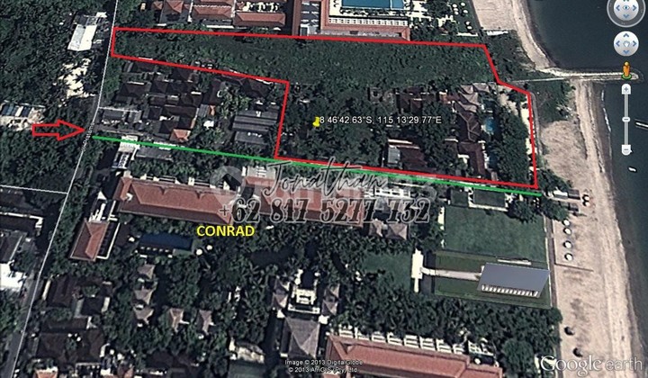 Tanah Los Pantai 1,5 Ha Zona Pariwisata Nusa Dua Bali