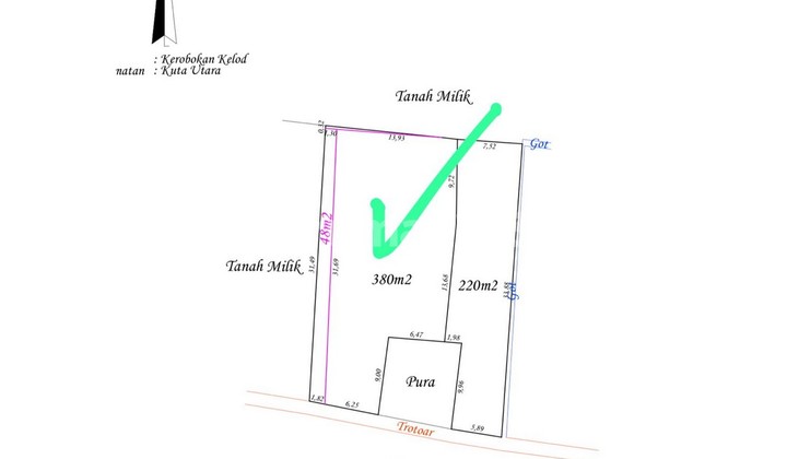  Dijual Properti Pinggir Jalan di Batu Belig - Petitenget