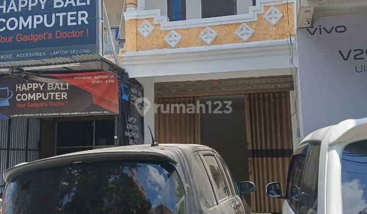 R07035 Shophouse for sale on the main road of Kebo Iwo, north Denpasar, west Bali 1