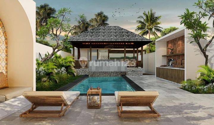 R07042 For Sale Under Construction luxurious modern living villa at Sanur Kauh 1