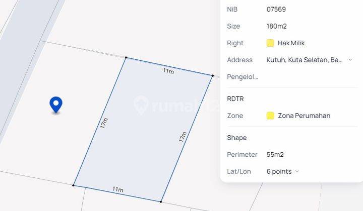 R08167 Dijual Tanah Murah Berlokasi di Jln Gapura Vista Gunung Payung Dekat Pantai Pandawa Kutuh Bali 2