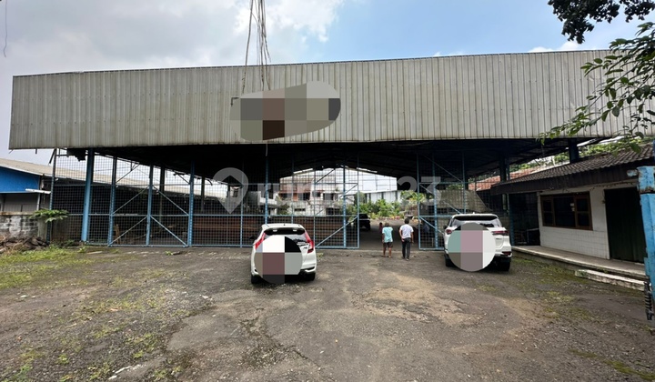 Dijual Tanah Matang Plus Gudang Dan Rumah di Mainroad Cimahi