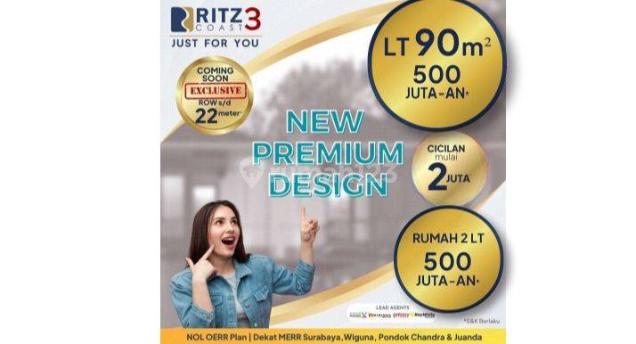 44A.3.2.Rumah Ritz Coast-Extention - Unit Makin Makin MENIPIS, Row Gate 100 Meter & Fasilitas Premium (Grade A+++ ) 0 1