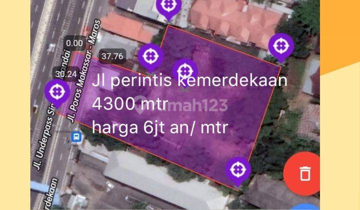 Tanah Jalan Perintis Kemerdekaan Poros  1