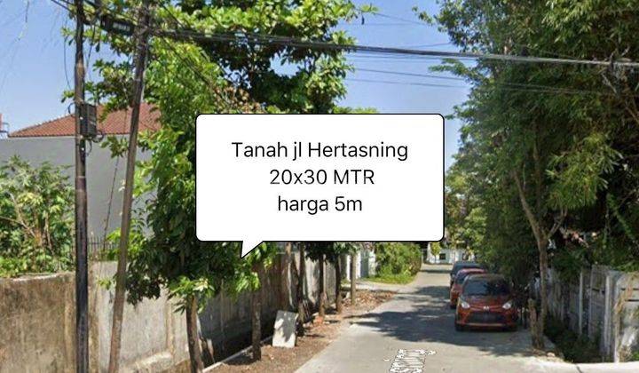 Tanah Jalan Hertasning Makassar (20x30 Mtr) Dekat Pettarani Panakkukang Pengayoman  1