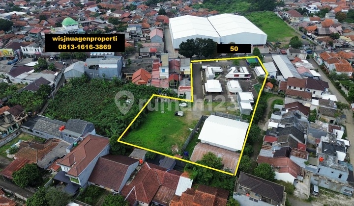 Tanah Komersil Harga NJOP Cilendek Barat Depan Arena Tenis Bogor Jalan Brigjen Saptadji