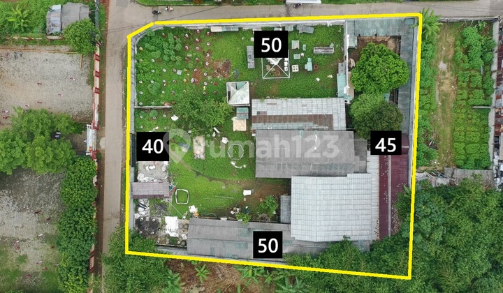 Dekat Stasiun Cisauk Akses 2 Mobil Tanah Pagar Keliling Permanen Siap Bangun