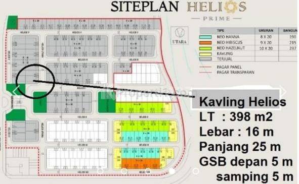 Kavling Bagus  di Cluster Helios Suvarna Sutera, Tangerang 1