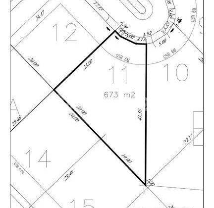 Tanah di Teras Golf Bsd City, Tangerang PPJB, Girik, Adat, dll 717 m² 2