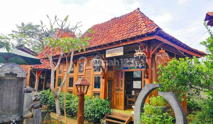 Rumah antik kayu jati plus tempat usaha kuliner Purwokerto 1