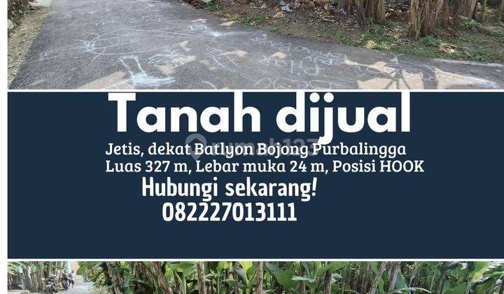 Tanah kosong hook Jetis dekat Bataylon Bojong Purbalingga 1