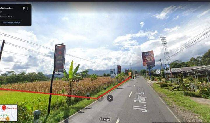 Tanah kosong jln raya Baturaden Purwokerto, dekat wisata 1