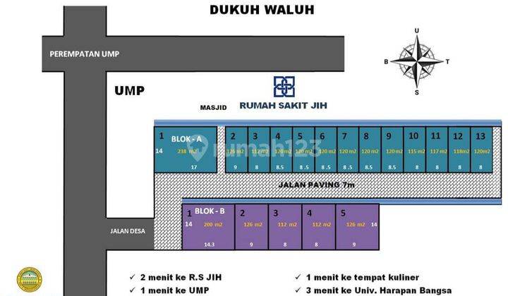 Tanah Kavling Kompleks Kampus Unsoed Purwokerto 2