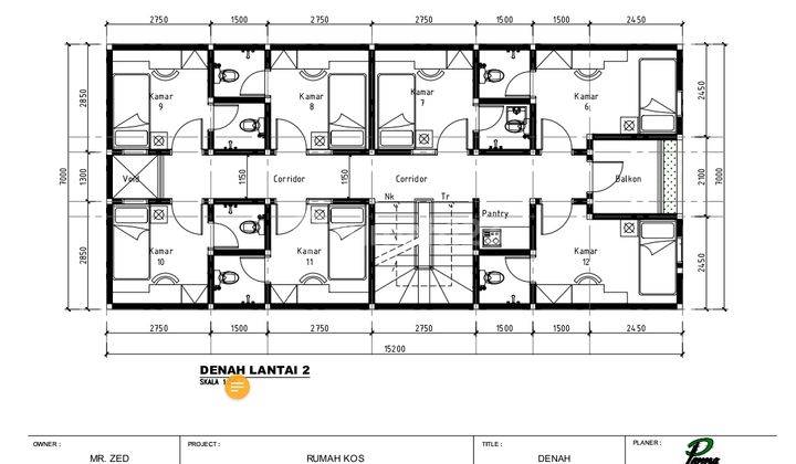 DIJUAL KOST EKSKLUSIF BARU DI JALAN CANDI MENDUT BARAT, SOEKARNO HATTA, KOTA MALANG 2