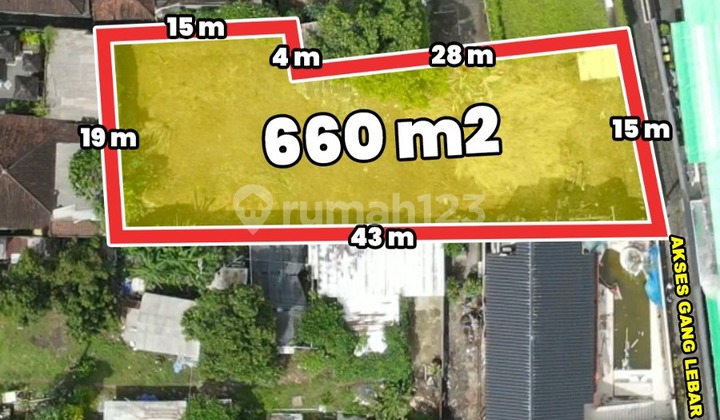 Tanah Sewa di Tumbak Bayuh, Pererenan