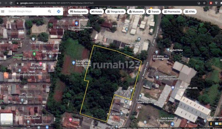 Tanah Strategis Lokasi Pinggir Jalan di Jalan WR Supratman Bekasi  1