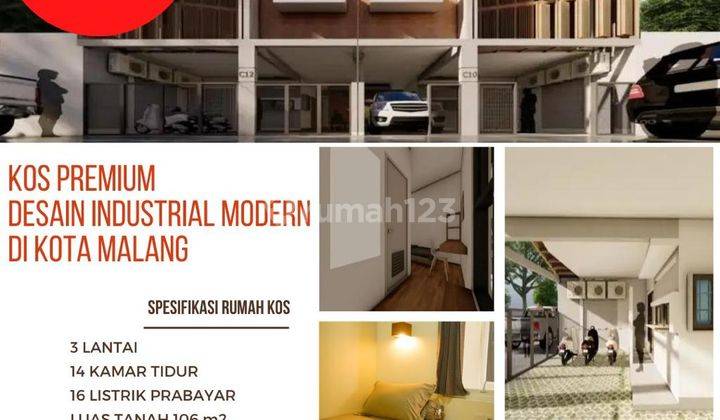 Kost Premium Desain Industrial Modern Dekat Kampus UB dan Raya Sukarno Hatta Malang, Jaminan Full Penghuni 


Luas Tanah 106m²

Luas Bangunan 315m²

Tingkat 3Lantai

Kamar Tidur 14

Kamar Mandi 16

AC Samsung Tiap Kamar 

Water Heater Tiap Kamar

Kitchen  1