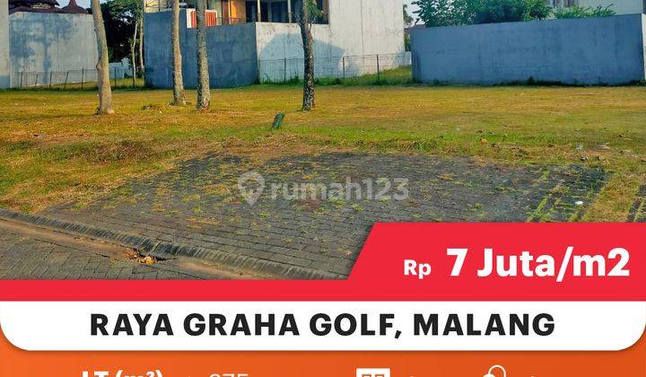 Tanah Kavling Siap Bangun Strategis Di Raya Graha Golf Araya MALANG 

Lokasi Strategis :

- Dekat Bandara Abdurrahman Saleh

- Dekat Sekolah Dan Kampus

- Dekat Pusat Kuliner Dan Mall

- Lingkungan Aman Dan Nyaman 

Spesifikasi : 

Luas Tanah : 375m

Dime 1