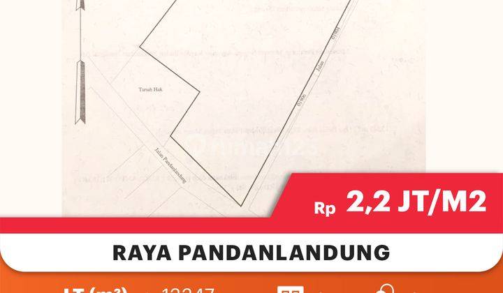 Tanah Zona Merah Di 0 Jl Raya Pandanlandung, Cocok Untuk Pabrik/Gudang

Lokasi Strategis :

- Di Kawasan Industri

- Akses Kontainer

- Posisi Hook

Spesifikasi :

Luas Tanah : 13.347m

Lebar Depan : 54m

Lebar Belakang : 92m

Panjang Dalam : 150m

Panjan 5